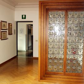 Vetrate stilizzate, Stanza degli ospiti, Cesare Picchiarini, 1920 ca.